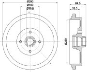 MBD218 Brzdový buben MINTEX