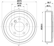 MBD224 Brzdový buben MINTEX