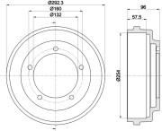 MBD020 Brzdový buben MINTEX