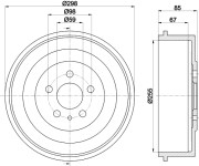 MBD034 Brzdový buben MINTEX