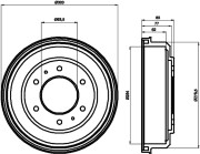 MBD128 MINTEX brzdový bubon MBD128 MINTEX