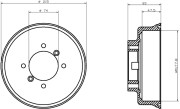 MBD007 MINTEX brzdový bubon MBD007 MINTEX