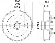 MBD354 Brzdový buben MINTEX