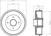 MBD053 Brzdový buben MINTEX