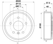 MBD062 Brzdový buben MINTEX