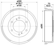MBD068 MINTEX brzdový bubon MBD068 MINTEX