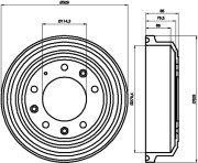 MBD110 MINTEX brzdový bubon MBD110 MINTEX