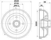 MBD047 MINTEX brzdový bubon MBD047 MINTEX