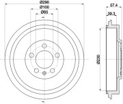 MBD193 Brzdový buben MINTEX