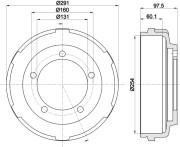 MBD058 Brzdový buben MINTEX