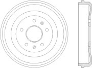 MBD163 MINTEX brzdový bubon MBD163 MINTEX
