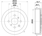 MBD303 MINTEX brzdový bubon MBD303 MINTEX