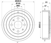 MBD320 Brzdový buben MINTEX