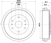 MBD321 MINTEX brzdový bubon MBD321 MINTEX