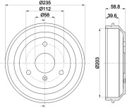 MBD336 Brzdový buben MINTEX