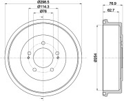 MBD337 MINTEX brzdový bubon MBD337 MINTEX
