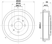 MBD378 Brzdový buben MINTEX