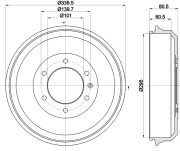 MBD387 Brzdový buben MINTEX