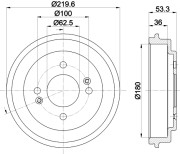 MBD397 Brzdový buben MINTEX