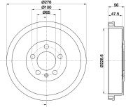 MBD399 Brzdový buben MINTEX