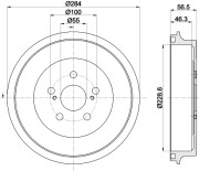 MBD400 MINTEX brzdový bubon MBD400 MINTEX