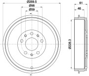 MBD418 Brzdový buben MINTEX