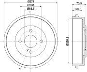 MBD406 Brzdový buben MINTEX