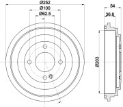 MBD415 Brzdový buben MINTEX