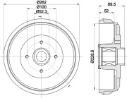 MBD425 MINTEX brzdový bubon MBD425 MINTEX