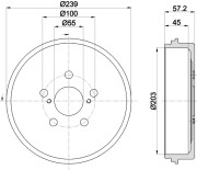 MBD437 MINTEX brzdový bubon MBD437 MINTEX