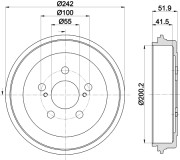 MBD439 MINTEX brzdový bubon MBD439 MINTEX
