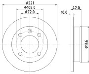 MDC11 Brzdový kotouč MINTEX