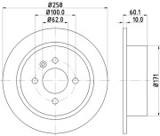 MDC470 Brzdový kotouč MINTEX