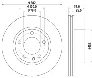 MDC472 Brzdový kotouč MINTEX