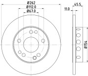 MDC351 Brzdový kotouč MINTEX