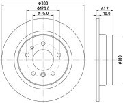 MDC483 Brzdový kotouč MINTEX