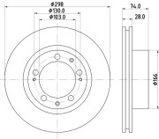 MDC1133 MINTEX brzdový kotúč MDC1133 MINTEX