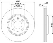 MDC1100 Brzdový kotouč MINTEX