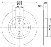 MDC755 Brzdový kotouč MINTEX