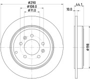 MDC701 MINTEX brzdový kotúč MDC701 MINTEX