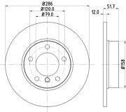 MDC622 Brzdový kotouč MINTEX