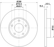 MDC770 Brzdový kotouč MINTEX