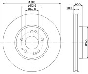 MDC765 MINTEX brzdový kotúč MDC765 MINTEX