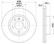 MDC866 Brzdový kotouč MINTEX