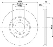 MDC1202 MINTEX brzdový kotúč MDC1202 MINTEX