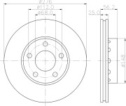 MDC1156 Brzdový kotouč MINTEX