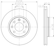 MDC1060 MINTEX brzdový kotúč MDC1060 MINTEX