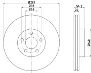 MDC1220 Brzdový kotouč MINTEX