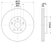 MDC901 Brzdový kotouč MINTEX