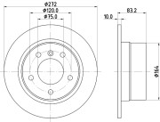 MDC1327 Brzdový kotouč MINTEX